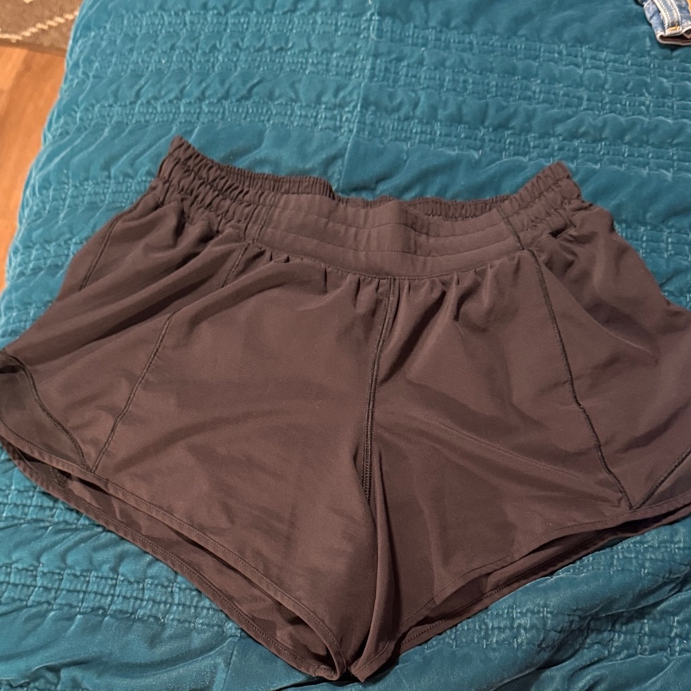 lululemon athletica Black Athletic Shorts 8 TALL